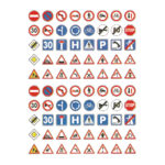Traffic sign stickers 2 10116-overview-apli-kids
