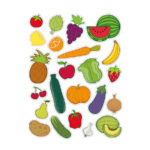 Stickers Green and Fruit 2 11439-apli-kids