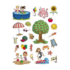 Stickers Summer 3 Stickers Summer - Image 2