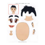 Girl and Boy Face Stickers 4 11927-b-apli-kids