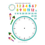 Clock / Time stickers 2 12789-apli-kids