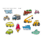 Stickers A4 Transport XL 2 12824-apli-kids