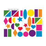 Stickers A4 Geometric Shapes XL 2 12826-apli-kids