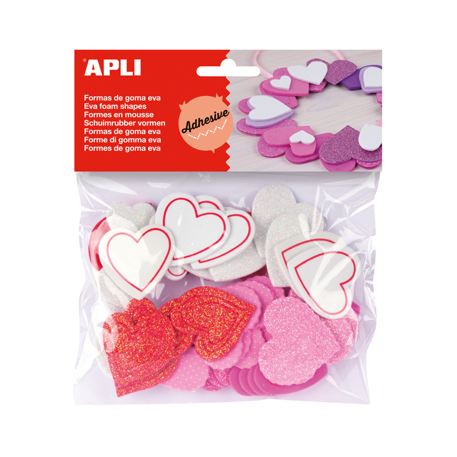 APLI Kids EVA Foam 60 X 40 Cm Assorted Glitter