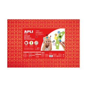 EVA Foam 60 x 40 cm stars glitter red