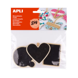 Wooden craft clips blackboard 60 mm 1 Wooden craft clips blackboard 60 mm - Image 1