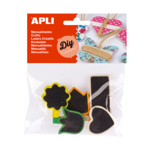 Wooden craft clips blackboard 35mm 1 Wooden craft clips blackboard 35mm - Image 1