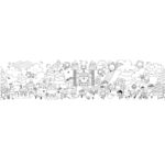 Coloring page fantasy land self-adhesive 4 meters 2 16605-candyland-apli-kids