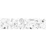 Coloring page transport self-adhesive 4 meters 2 16605-fly-apli-kids