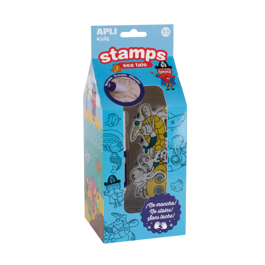 Stamp set removable ocean