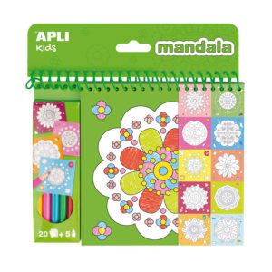 Coloring book mandala with pencils - Image 1