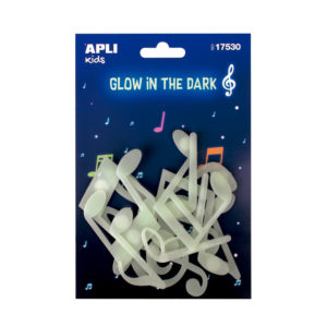 Glow in the Dark music symbols self-adhesive - Image 1