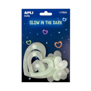 Glow in the Dark hearts adhesive 1 Glow in the Dark hearts adhesive - Image 1