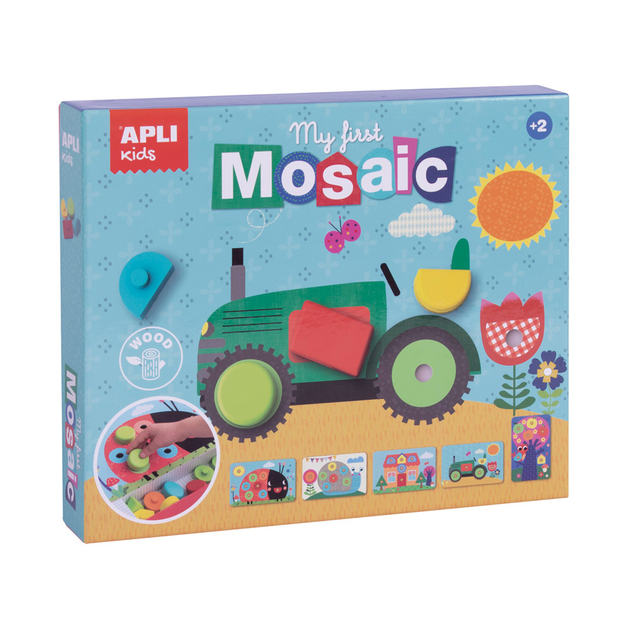 My first wooden blocks mosaic game