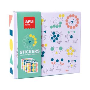 Geometric Animals Sticker Game