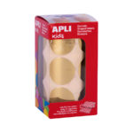 Metallic stickers round ø 33 mm 2 18481 apli-kids