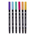 Double-sided markers 6 pastel colors 2 18574-detail-apli