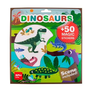 Stickerspel Dinosaurus