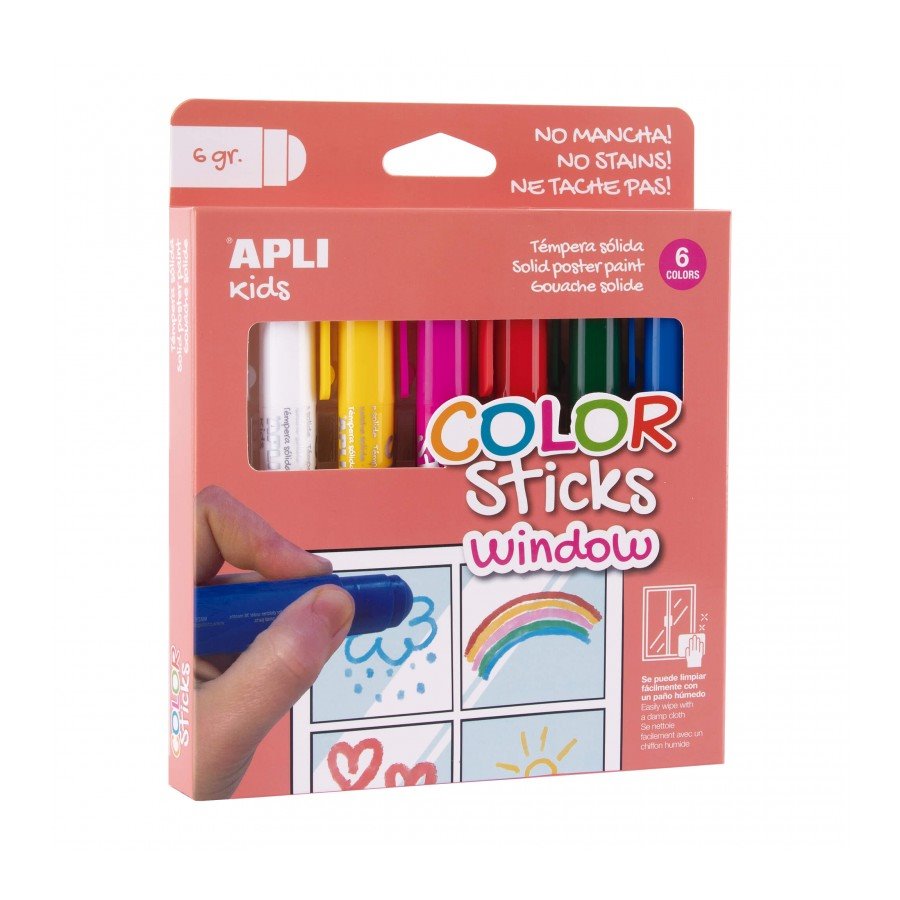 APLI Kids Paint Sticks 12 Pieces